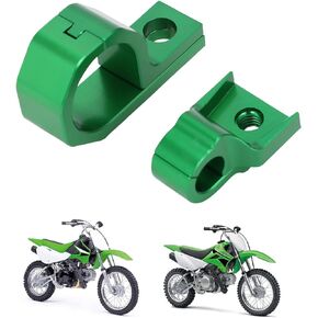 JFG RACING Dirt Bike Cable Brake Line Hose Snap Clamp Holder Bracket CNC For KLX110 KLX110L 2010-2023 Black