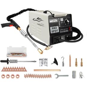 BELEY Spot Puller Welder Stud Welder, 110V Auto Spot Welding Machine with 16 Types of Accessories Stud Welder Dent Repair Kit 5 Mode Auto Body Dent Puller Welder