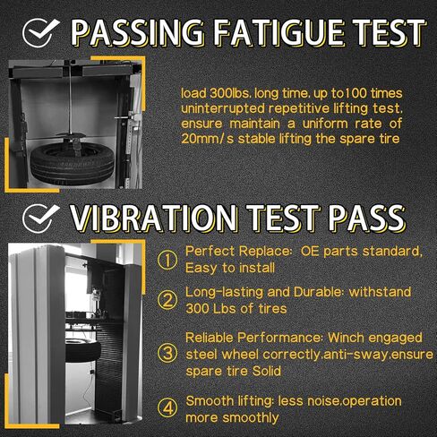 Fexhull 924-510 حامل ونش الإطارات الاحتياطية مناسب لجي إم سي سييرا/تشيفي سيلفرادو 1999-2019 | يصلح لجي إم سي يوكون/تشيفي تاهو 2000، يستبدل 20870067,15703311 in Kuwait
