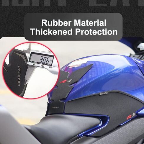 YZF R3 تانك الوسادة القبضات دراجة نارية مكافحة زلة الجانب القبضات حامي ملصقات اكسسوارات صالح لياماها R3 YZF R3 R25 2019 2020 2021 in Kuwait
