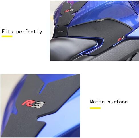 YZF R3 تانك الوسادة القبضات دراجة نارية مكافحة زلة الجانب القبضات حامي ملصقات اكسسوارات صالح لياماها R3 YZF R3 R25 2019 2020 2021 in Kuwait