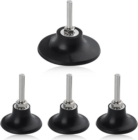 LEONTOOL 4 Pack Quick Change Disc Pad Holder Roll Lock Disc Pad Holder Quick Change Adapter, 2" and 3" Roll Lock Disc Holder with 1/4" Shanks for Die Grinder Accessories, Polishing Round Rotating Tool in Saudi Arabia
