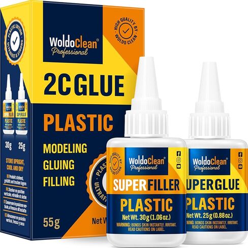 Super Glue with Powder for Filling Gaps for Plastic - 2 Components Superglue for Filling Gaps, bonding & reinforcing in Kuwait