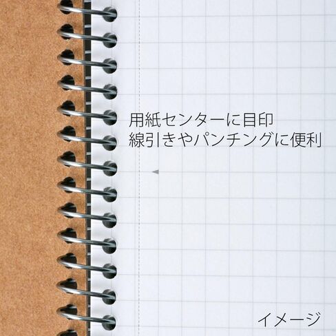 Maruman N246ES Notebook, Ring Notebook, 0.2 inch (5 mm), Square Ruled, Basic, B5, 80 Pieces, Set of 5 in Saudi Arabia