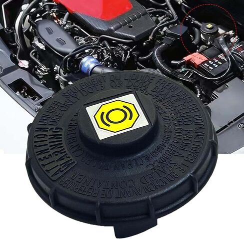 غطاء خزان أسطوانة الفرامل الرئيسية NPSNGSJY متوافق مع ملحقات أجزاء هوندا 46662-SLE-J01 46662-SDC-A02 46662-S8A-003 أسود in Kuwait