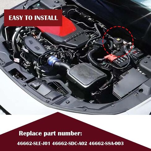 غطاء خزان أسطوانة الفرامل الرئيسية NPSNGSJY متوافق مع ملحقات أجزاء هوندا 46662-SLE-J01 46662-SDC-A02 46662-S8A-003 أسود in Kuwait