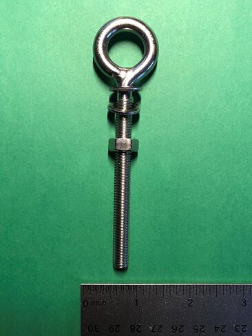 US STAINLESS 2 Pieces Stainless Steel 316 M8 Eye Bolt 8mm x 80mm Marine Grade in Saudi Arabia