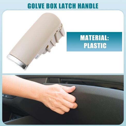 A ABSOPRO Car Interior Handle 8E1857131 Glove Box Latch Handle for Audi A4 8E B6 B7 2001-2007 Beige in Saudi Arabia