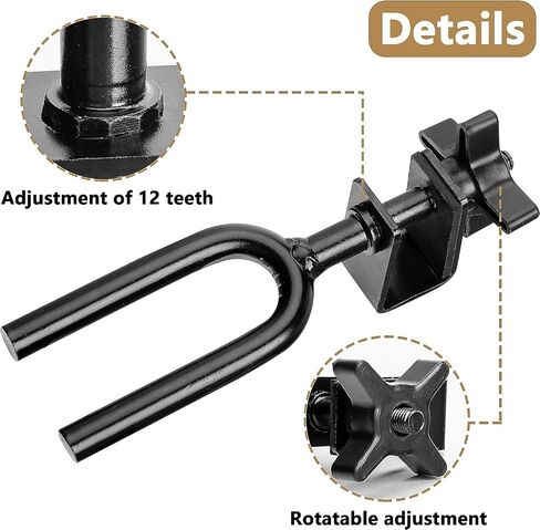 codree Tree Stand Bow Holder- 12 Teeth Adjustable Hunting Bow Holder- Easy Installation Treestand Bow Rest for Hunting Accessory in Saudi Arabia