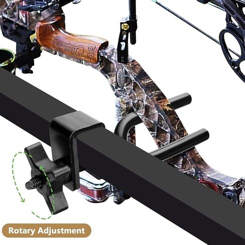 codree Tree Stand Bow Holder- 12 Teeth Adjustable Hunting Bow Holder- Easy Installation Treestand Bow Rest for Hunting Accessory in Saudi Arabia
