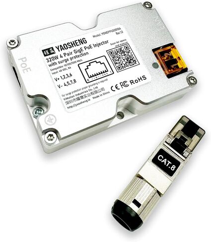 حاقن PoE بقدرة 320 وات مع حماية شاملة. مناسبة لـ Starlink عالي الأداء. in Kuwait