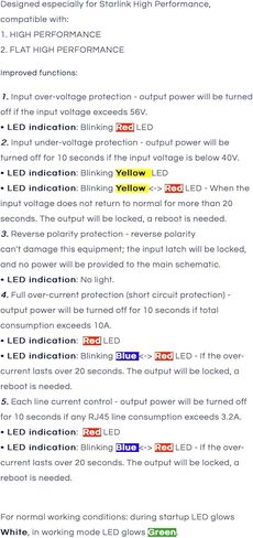 حاقن PoE بقدرة 320 وات مع حماية شاملة. مناسبة لـ Starlink عالي الأداء. in Kuwait