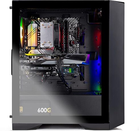 Skytech Archangel Gaming PC, Intel i5 4.3GHz Turbo Boost, NVIDIA RTX 3060 12GB GDDR6, 1TB NVME, 16GB DDR4 RAM 3200, 600W Gold PSU, Wi-Fi, Win 11 Home in Saudi Arabia