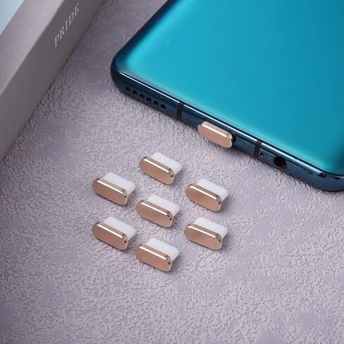 TOPPERFUN 8 قطع USB C قابس غبار، نوع C غطاء قابس غبار شحن غطاء حماية لمنفذ 15 سلسلة، S22/S21/S20، Note20/10، جميع أجهزة USB C in Kuwait