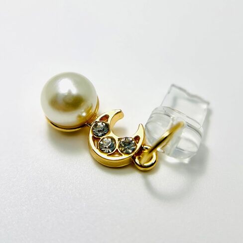 Loirtlluy Anti Dust Plug Moon Pearl Compatible with iPhone with Anti Lost Cord, Cute Charging Port Phone Charm for iPhone 14/13/12/11/XS MAX/XR/X/8 Plus/7/6S/8/SE iPad iPod Airpods, White in Saudi Arabia
