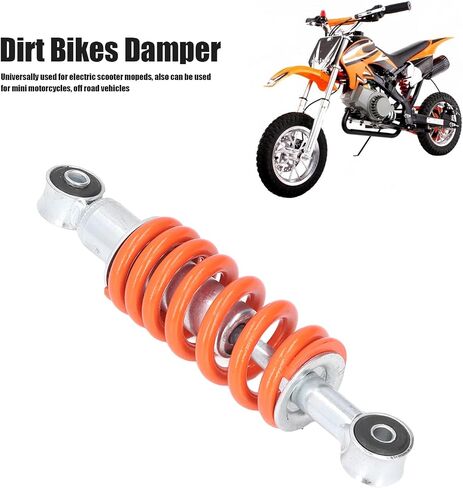 Aramox Motorcycle Shock Damper, 195mm Motorcycle Shock Absorber 1800LB Orange Universal for Mini Bike Scooter Moped Go Kart in Saudi Arabia