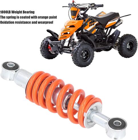Aramox Motorcycle Shock Damper, 195mm Motorcycle Shock Absorber 1800LB Orange Universal for Mini Bike Scooter Moped Go Kart in Saudi Arabia