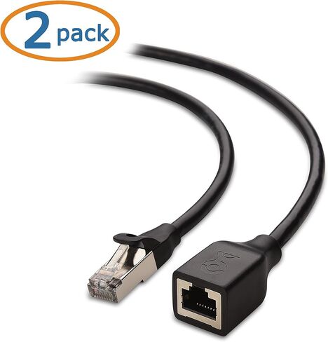 Cable Matters 10Gbps 2-Pack Shielded Cat 6 Ethernet Extension Cable, 6ft in Kuwait