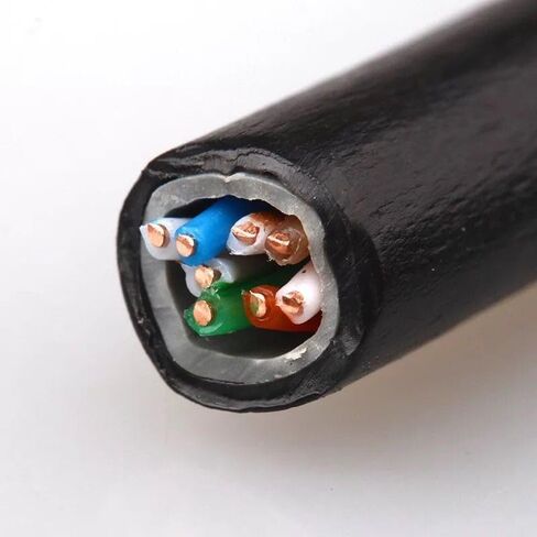 UbiGear 300' FT Oxygen-Free Copper Heavy Duty CAT6 Waterproof Outdoor Direct Burial UV Resistant Ethernet LAN Network Patch Cable RJ45 Cord (300FT Outdoor) in Saudi Arabia