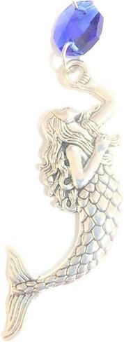 Mystic Celt Treaasures- MERMAID SUNCATCHER - 10" Mermaid Car Charm, Handmade USA, Gift Wrapped, Mermaid Home Decor, Rear View Mirror Decoration, Mermaid Gift in Saudi Arabia