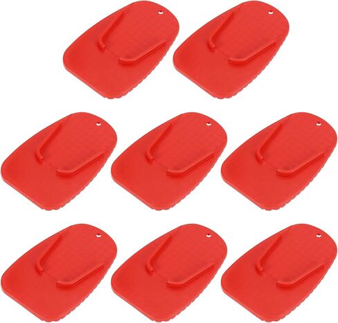 Motoforti 8pcs Motorcycle Kickstand Pad Support Plate Pad Parking Stand Side Stand Extension Pad Orange in Saudi Arabia