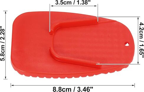 Motoforti 8pcs Motorcycle Kickstand Pad Support Plate Pad Parking Stand Side Stand Extension Pad Orange in Saudi Arabia