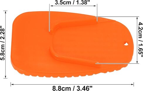 Motoforti 8pcs Motorcycle Kickstand Pad Support Plate Pad Parking Stand Side Stand Extension Pad Orange in Saudi Arabia