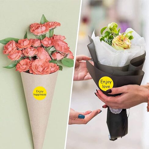 ملصقات دائرية مقاس 5.08 سم، ملصقات منقطة برمز لون دائم، 500 لكل لفة، أصفر in Kuwait