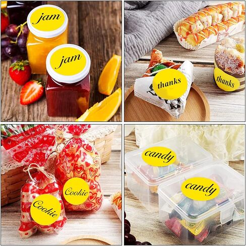 ملصقات دائرية مقاس 5.08 سم، ملصقات منقطة برمز لون دائم، 500 لكل لفة، أصفر in Kuwait