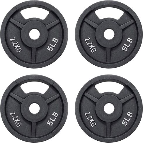 Signature Fitness Cast Iron Plate Weight Plate for Strength Training and Weightlifting, Olympic or Standard in Saudi Arabia