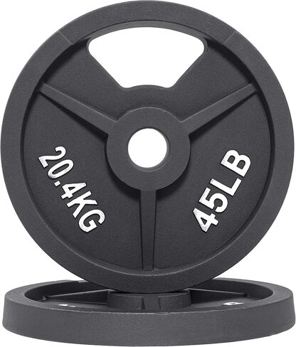 Signature Fitness Cast Iron Plate Weight Plate for Strength Training and Weightlifting, Olympic or Standard in Saudi Arabia