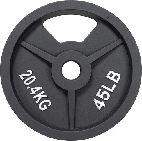 Signature Fitness Cast Iron Plate Weight Plate for Strength Training and Weightlifting, Olympic or Standard in Saudi Arabia