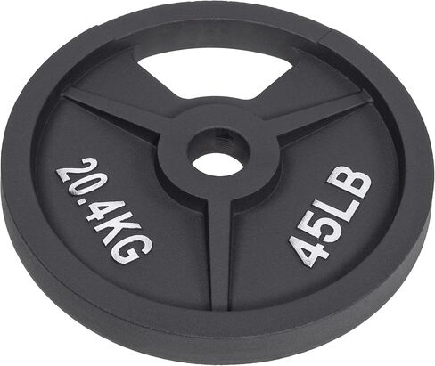 Signature Fitness Cast Iron Plate Weight Plate for Strength Training and Weightlifting, Olympic or Standard in Saudi Arabia