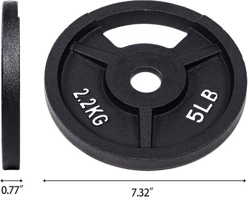 Signature Fitness Cast Iron Plate Weight Plate for Strength Training and Weightlifting, Olympic or Standard in Saudi Arabia