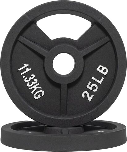 Signature Fitness Cast Iron Plate Weight Plate for Strength Training and Weightlifting, Olympic or Standard in Saudi Arabia