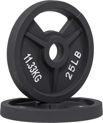 Signature Fitness Cast Iron Plate Weight Plate for Strength Training and Weightlifting, Olympic or Standard in Saudi Arabia