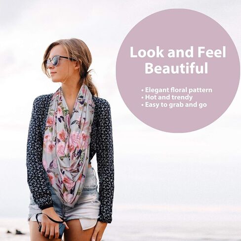 أغطية مقاعد السيارة وغطاء الرضاعة من بوبي - نمط زهور ناعم وقابل للتمدد (غريس) in Kuwait