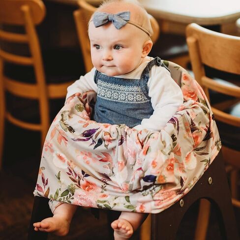 أغطية مقاعد السيارة وغطاء الرضاعة من بوبي - نمط زهور ناعم وقابل للتمدد (غريس) in Kuwait