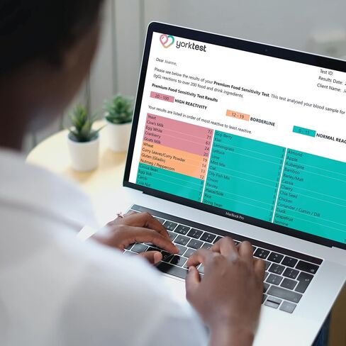 YorkTest Food Sensitivity Test – Test Your Reactivity to Over 200 Foods and Drinks At-Home – 500,000+ Test Taken in Saudi Arabia