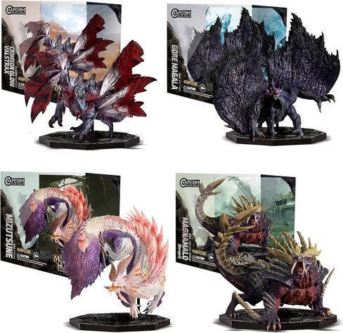 Monster Hunter: Gore Magala – Crimson Glow Valstrax – Magnamalo – Mizutsue CFB مجموعة صناديق مكونة من 4 قطع in Saudi Arabia