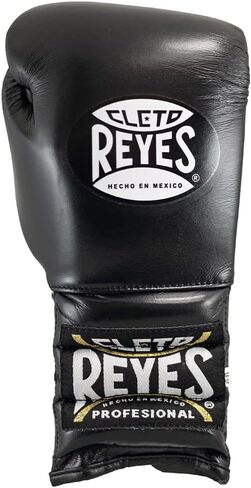 CLETO REYES Traditional Professional Boxing Gloves with Laces for Training, Sparring and Heavy Punching Bags for Men and Women, MMA, Kickboxing, Muay Thai, 12oz, Black CRE in Saudi Arabia