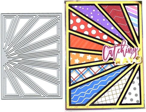 Ammsochy Cutting Dies Metal Stencils Scrapbooking Tools Flowers Lace Frame DIY Embossing Template for Paper Card Making Album Arts Crafts Supplies (Rectangle Love line frame-13.8x10.5cm) in Saudi Arabia