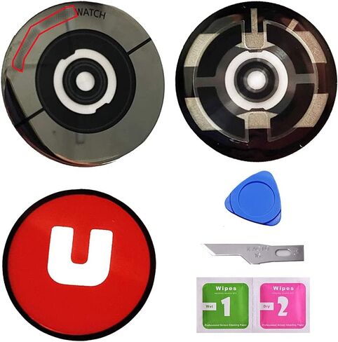 غطاء زجاجي خلفي لساعة Galaxy Watch Active 2 من A-creator زجاج خلفي بديل لساعة Samsung Galaxy Watch Active 2 (40 مم 44 مم)، Galaxy Watch3 (41 مم 45 مم) in Kuwait