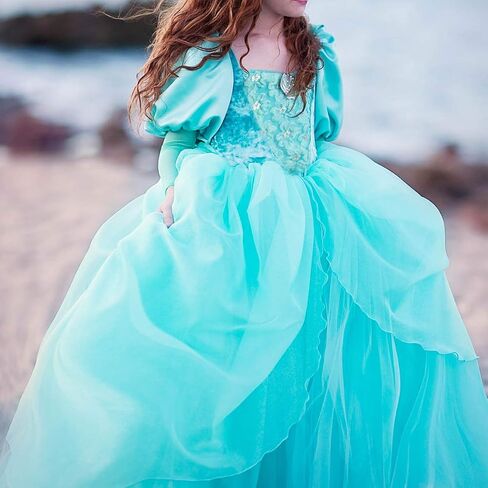TYHTYM Deluxe Princess Costumes Little Girls Dress Kids Fancy Gown Cosplay Halloween Party 2-11T in Saudi Arabia