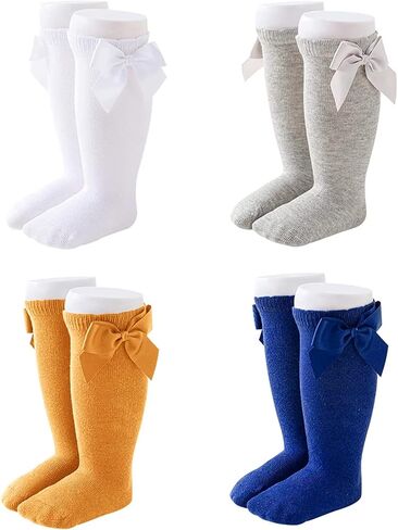 جوارب للفتيات الصغيرات من sockfun جوارب للفتيات حديثي الولادة 4/5 عبوة، هدايا للفتيات الصغيرات الرضع in Saudi Arabia