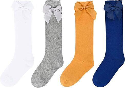 جوارب للفتيات الصغيرات من sockfun جوارب للفتيات حديثي الولادة 4/5 عبوة، هدايا للفتيات الصغيرات الرضع in Saudi Arabia