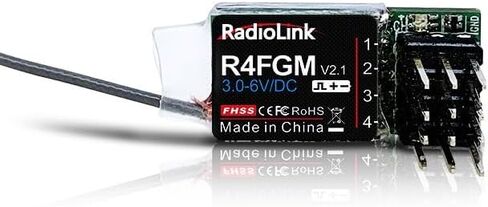 جهاز استقبال جيروسكوبي من Radiolink R4FGM 2.4Ghz 4 قنوات RC بطول 400 متر طويل المدى للسيارات الصغيرة جهاز إرسال RC RC8X RC4GS V3/RC6GS V3/T8S/T8FB in Kuwait