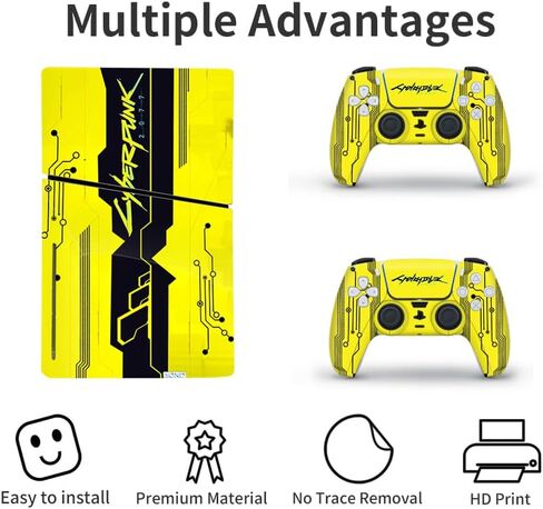 Vinyl Skin for PS5 Slim Disk Edition, Console and Controller Skins for PS5 Slim Disk Edition, Decal Sticker for PS5 Slim Skin Console and Controllers - Sea Wave in Saudi Arabia