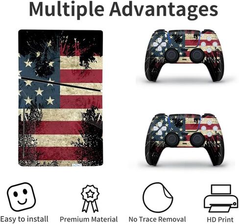 Vinyl Skin for PS5 Slim Disk Edition, Console and Controller Skins for PS5 Slim Disk Edition, Decal Sticker for PS5 Slim Skin Console and Controllers - Sea Wave in Saudi Arabia