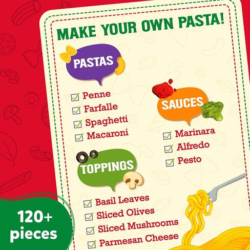 Skillmatics Pretend Play Pasta Set - 11 Containers, 120+ Play Food Items for Child's Play, Back-to-School Play Kitchen Accessories, Toy Kitchen, Gifts for Kids & Toddlers Ages 3, 4, 5, 6, 7 in Saudi Arabia